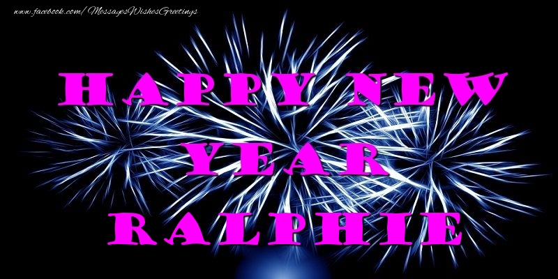 Greetings Cards for New Year - Happy New Year Ralphie