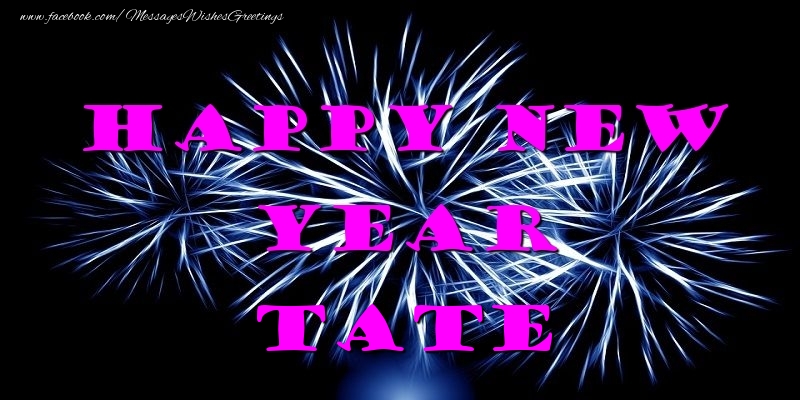 Greetings Cards for New Year - Happy New Year Tate