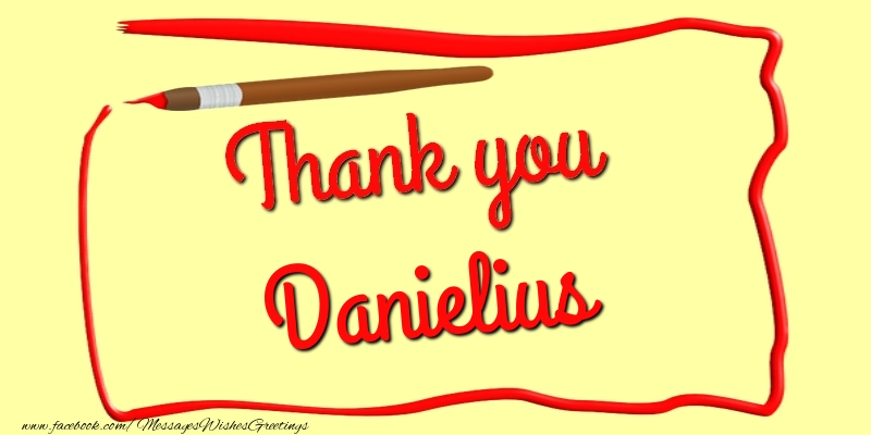 Greetings Cards Thank you - Thank you, Danielius
