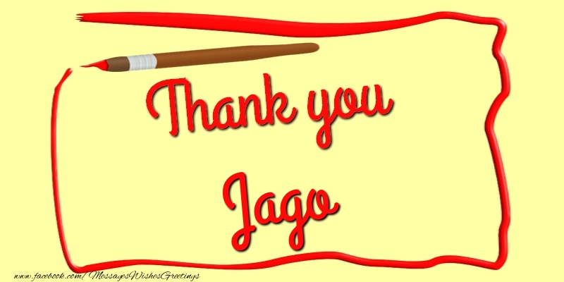 Greetings Cards Thank you - Thank you, Jago