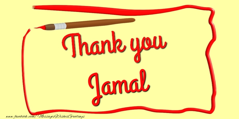 Greetings Cards Thank you - Thank you, Jamal