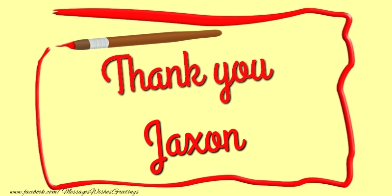 Greetings Cards Thank you - Thank you, Jaxon