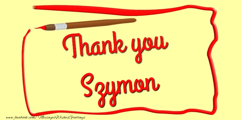 Greetings Cards Thank you - Thank you, Szymon