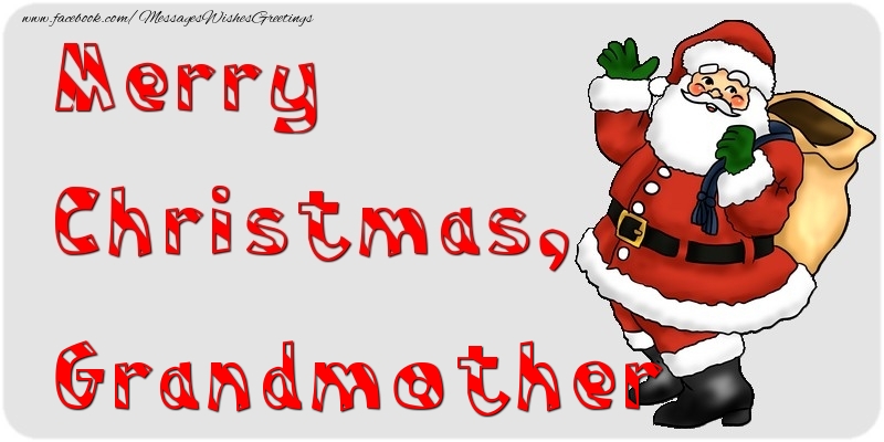 Greetings Cards for Christmas for Grandmother - Merry Christmas, grandmother