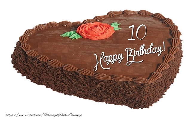 Happy Birthday Cake 10 years