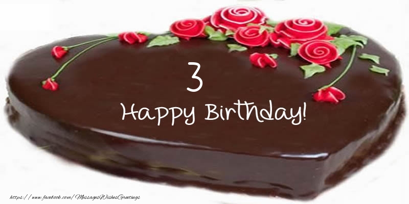 3 years Happy Birthday! Cake