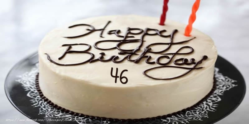 Happy Birthday 46 years torta