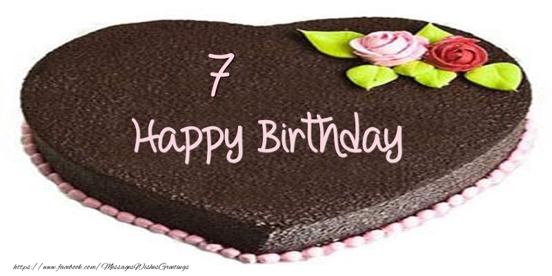 7 years Happy Birthday Cake