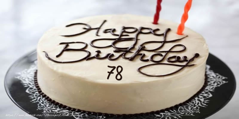 Happy Birthday 78 years torta