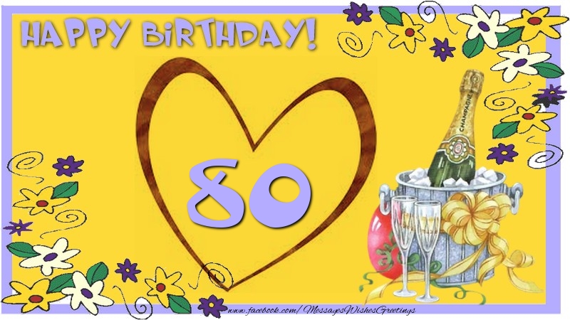 Happy Birthday 80 years