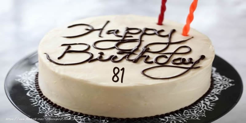Happy Birthday 81 years torta
