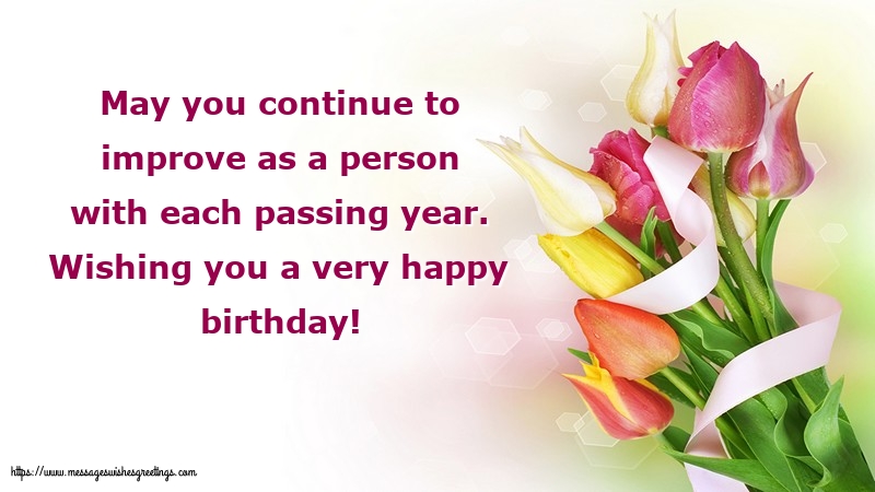 Greetings Cards for Birthday with messages - Wishing you a very happy birthday!