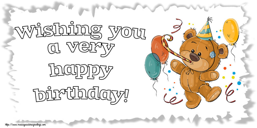 Greetings Cards for Birthday - Wishing you a very happy birthday! - messageswishesgreetings.com