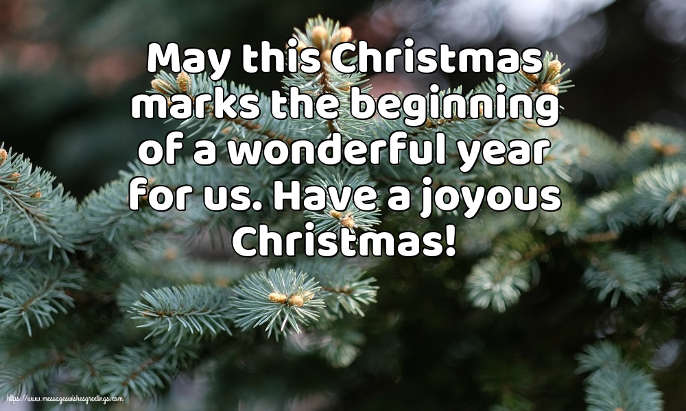 Have a joyous Christmas!