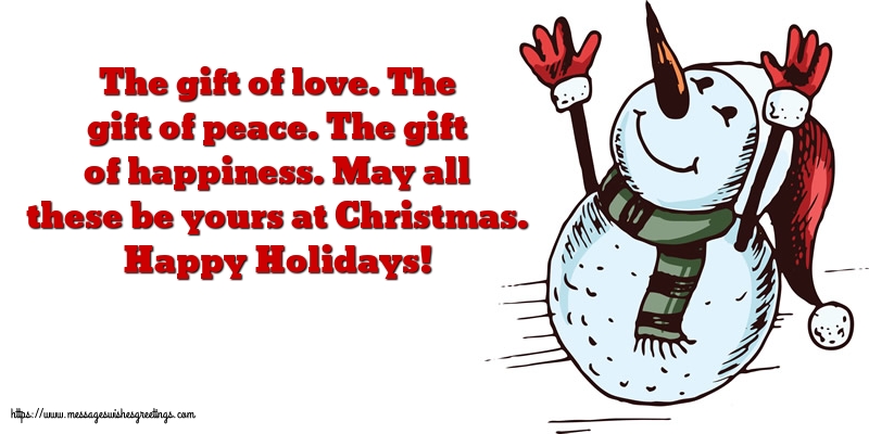 Greetings Cards for Christmas - Happy Holidays! - messageswishesgreetings.com