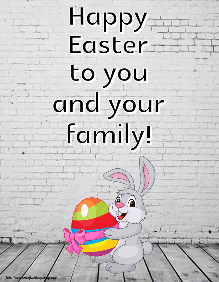 Happy Easter to you and your family!