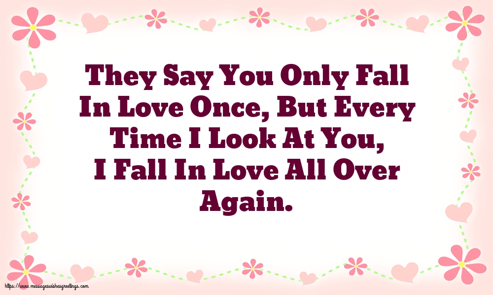 Only love in you once fall True love