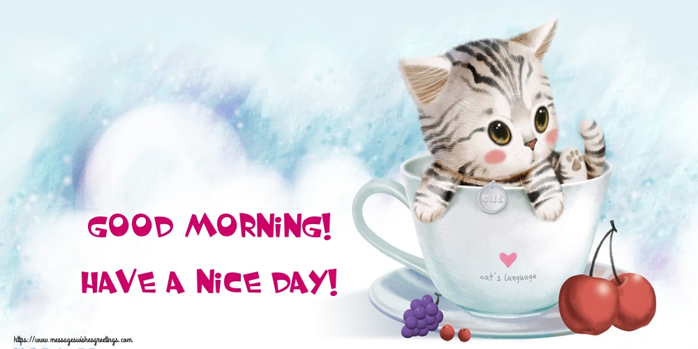 Good Morning! Have a nice day!