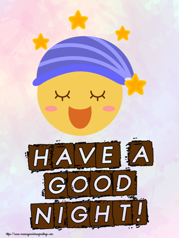 Greetings Cards for Good night with emoji - Have a Good Night!