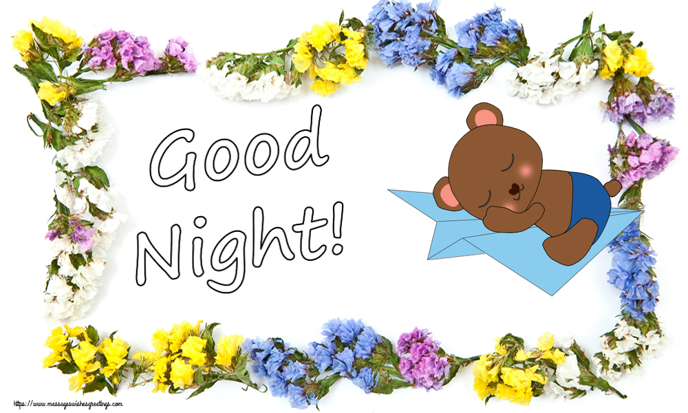 Greetings Cards for Good night - Good Night! - messageswishesgreetings.com
