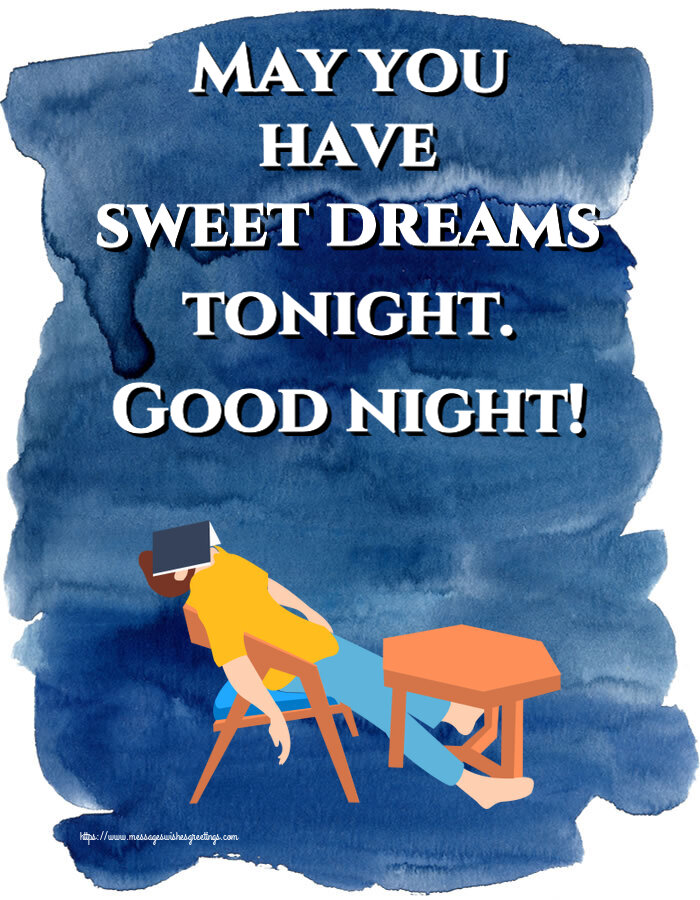Greetings Cards for Good night - 😀 May you have sweet dreams tonight ...