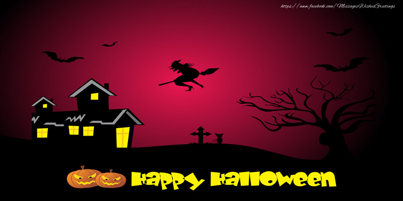 Greetings Cards for Halloween - Happy Halloween - messageswishesgreetings.com