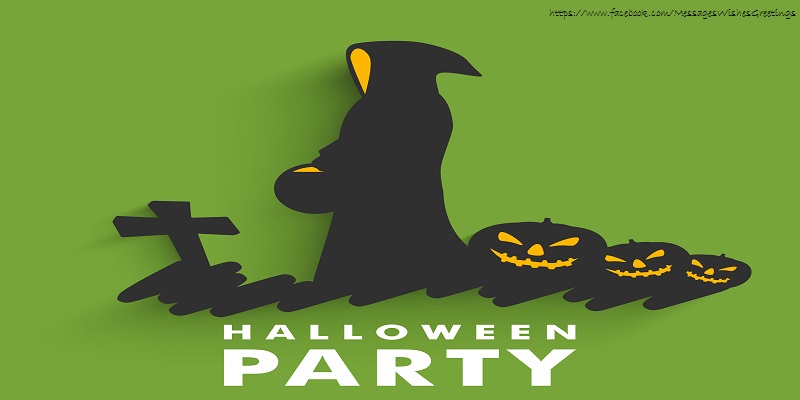 Greetings Cards for Halloween - Halloween party! - messageswishesgreetings.com