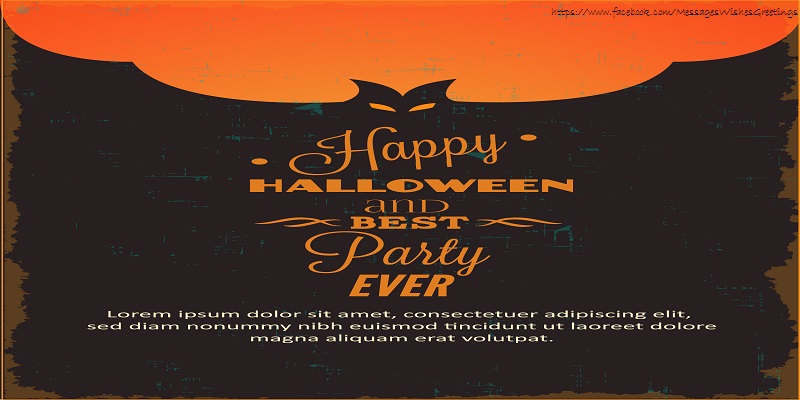 Greetings Cards for Halloween - Halloween, best party ever! - messageswishesgreetings.com