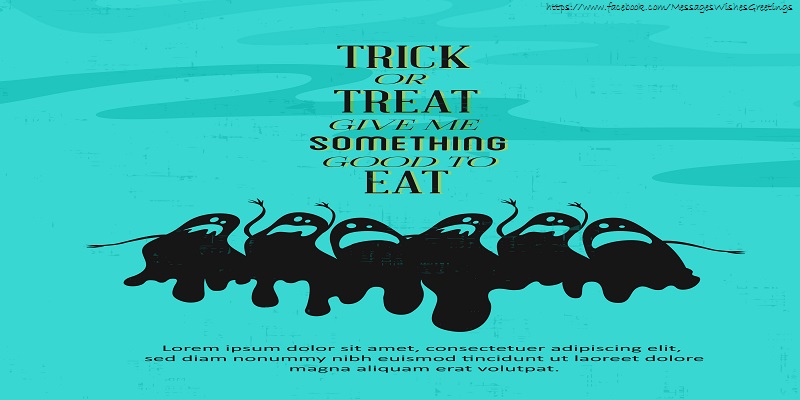 Greetings Cards for Halloween - Something to eat! - messageswishesgreetings.com