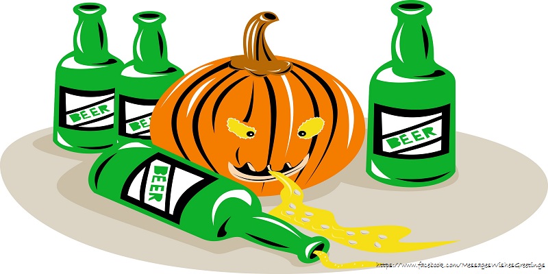 Greetings Cards for Halloween - Halloween beer - messageswishesgreetings.com