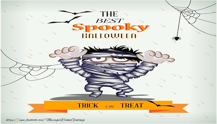 Greetings Cards for Halloween - The best spooky halloween! - messageswishesgreetings.com