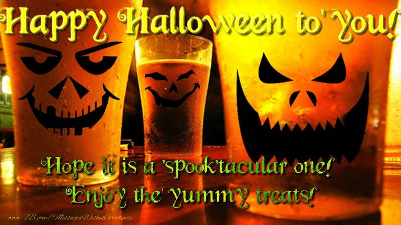 Greetings Cards for Halloween - Happy Halloween to you… - messageswishesgreetings.com