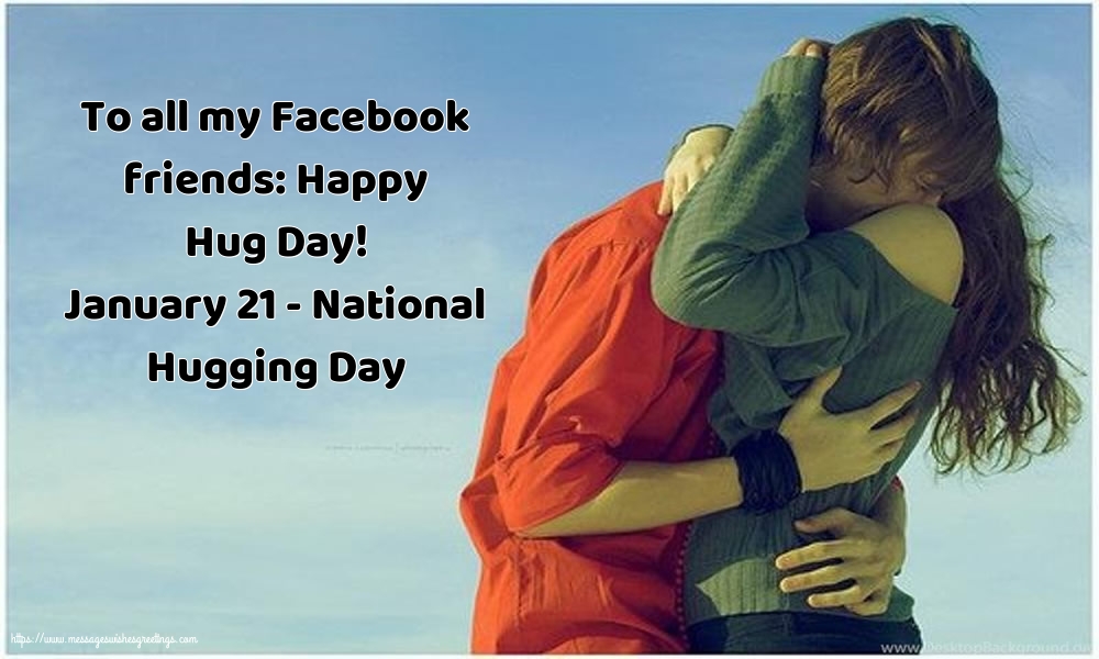 Greetings Cards for Hug Day - January 21 - National Hugging Day - messageswishesgreetings.com