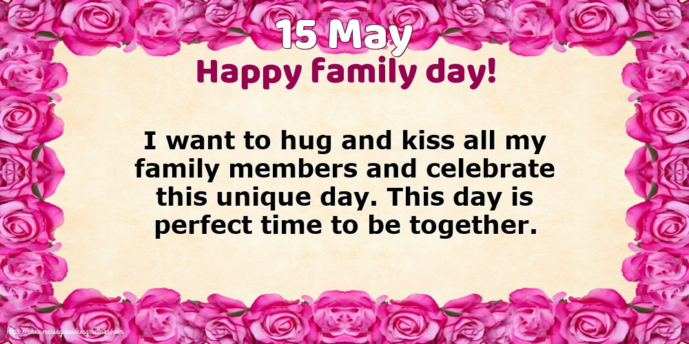 International Day of Families 15 May - Happy family day!