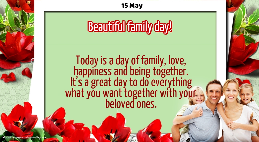 International Day of Families 15 May - Beautiful family day!