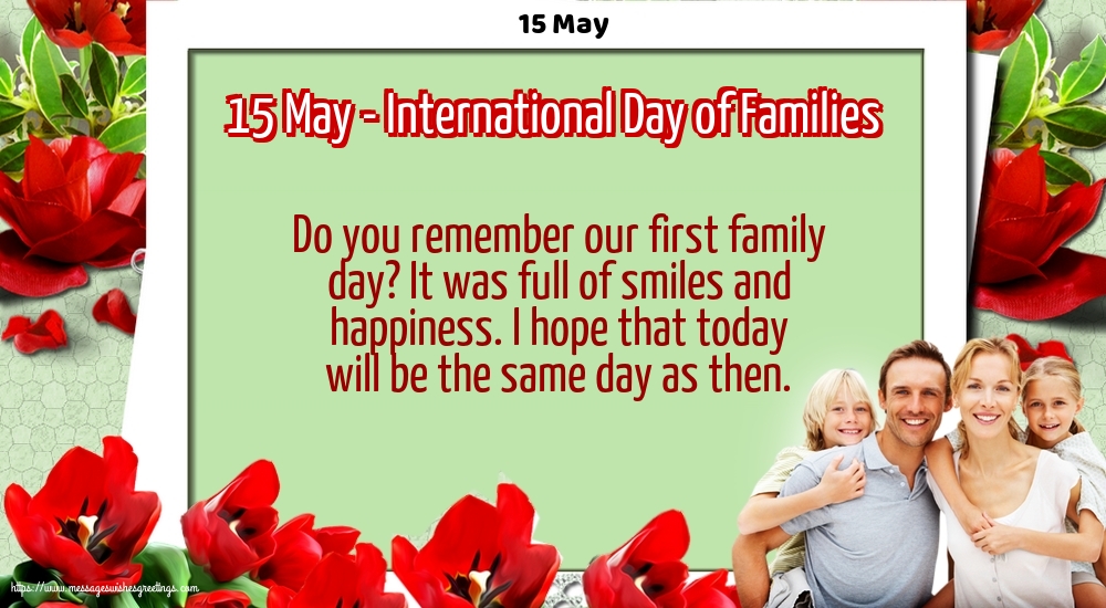 Greetings Cards International Day of Families - 15 May - 15 May - International Day of Families - messageswishesgreetings.com