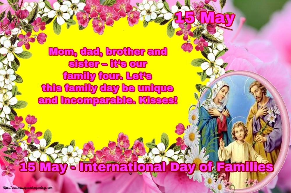 15 May - 15 May - International Day of Families