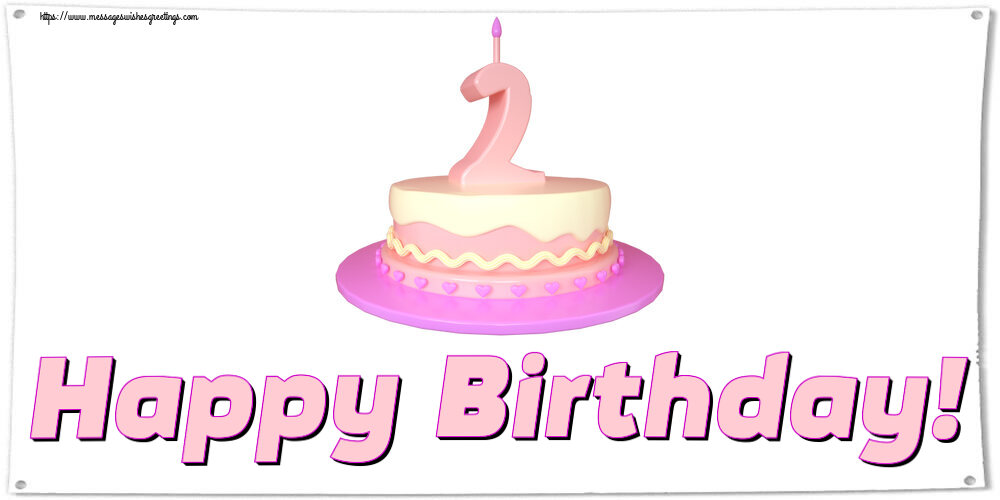 Kids Happy Birthday! ~ Cake 2 years
