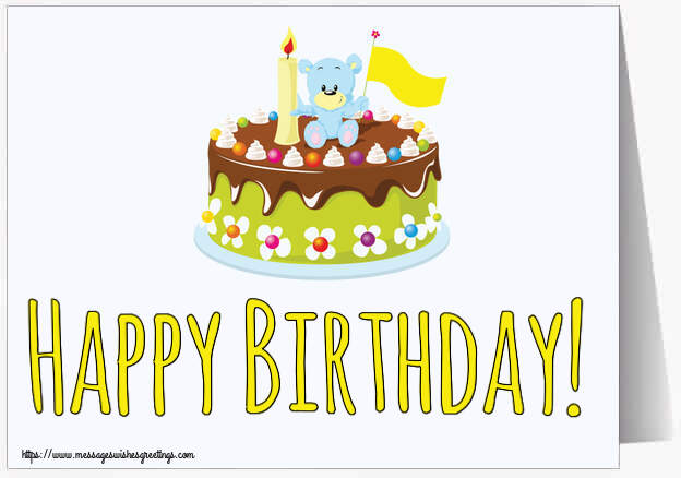Greetings Cards for kids - Happy Birthday! - messageswishesgreetings.com
