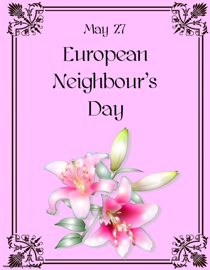 Greetings Cards  - European Neighbour’s Day - messageswishesgreetings.com