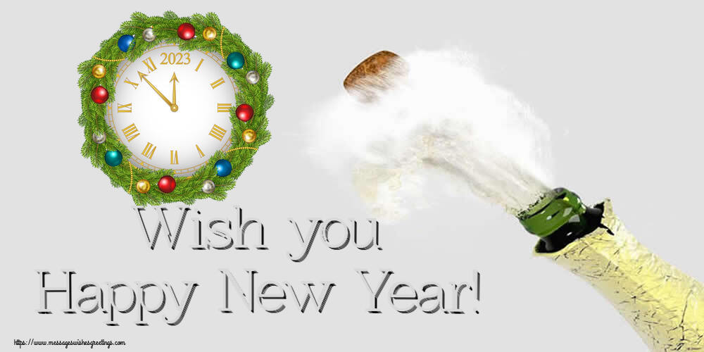 Wish you Happy New Year!