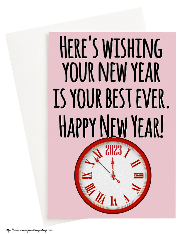 Here's wishing your new year is your best ever. Happy New Year!