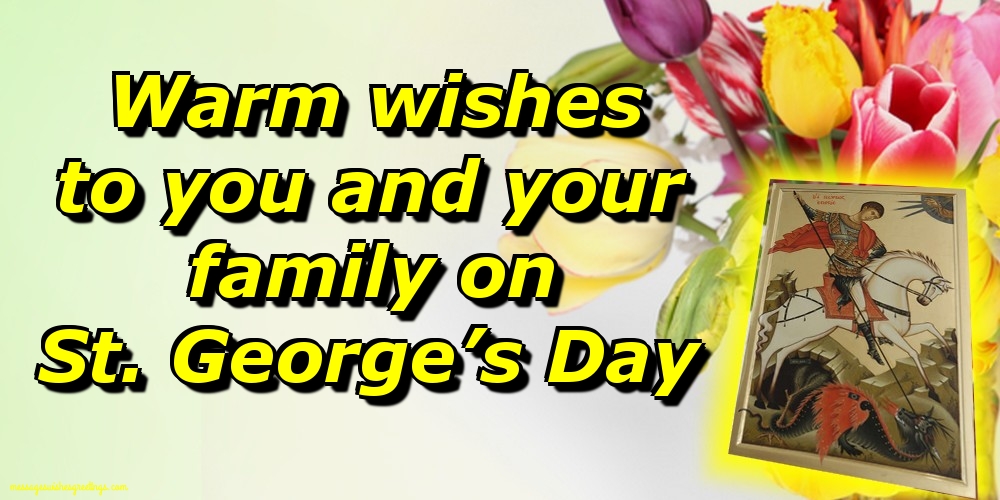 Greetings Cards for St. George's Day - 23 April - Saint George's Day - messageswishesgreetings.com