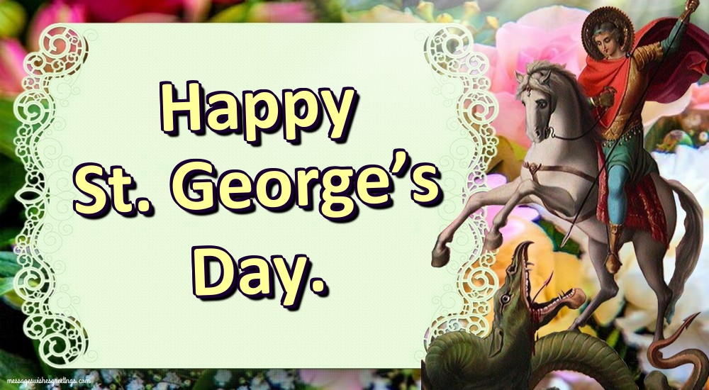 Greetings Cards for St. George's Day - 23 April - Saint George's Day