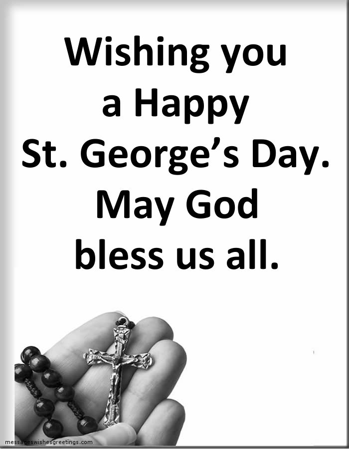 Greetings Cards for St. George's Day - 23 April - Saint George's Day - messageswishesgreetings.com