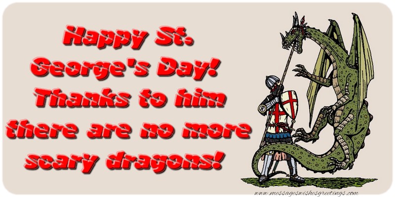 Greetings Cards for St. George's Day - Happy St. George's Day - messageswishesgreetings.com
