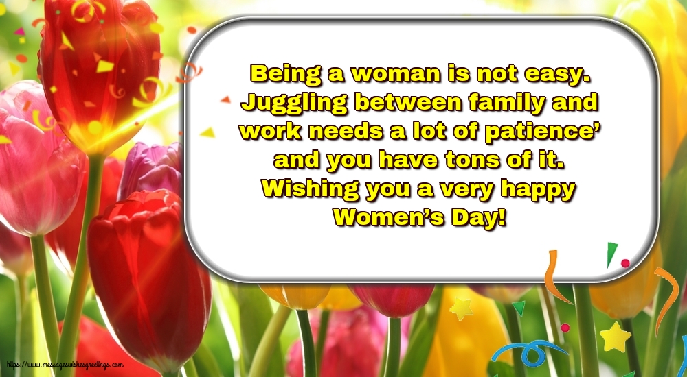 Greetings Cards for Women's Day - Wishing you a very happy Women’s Day! - messageswishesgreetings.com