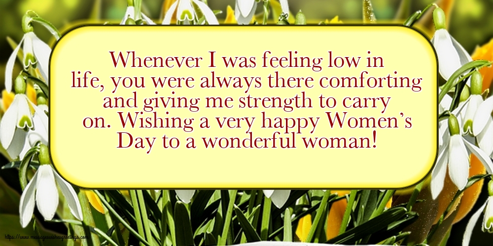 Greetings Cards for Women's Day - Wishing a very happy Women’s Day to a wonderful woman! - messageswishesgreetings.com