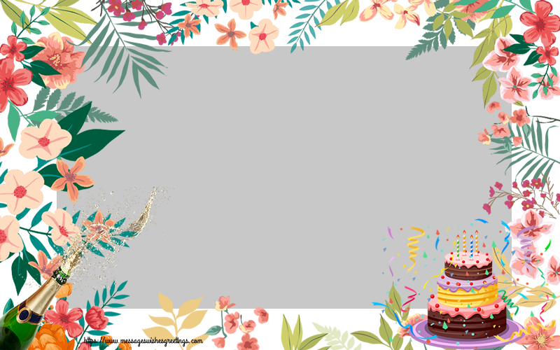 Custom Greetings Cards for Birthday - Birthday Photo Frame