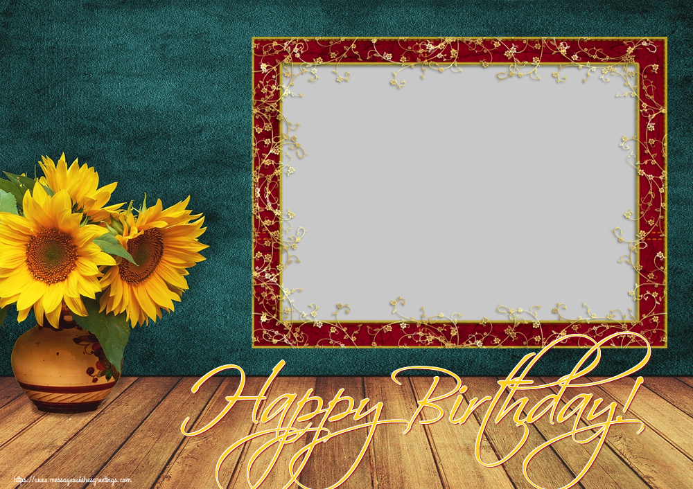 Custom Greetings Cards for Birthday - Happy Birthday! - Birthday Photo Frame